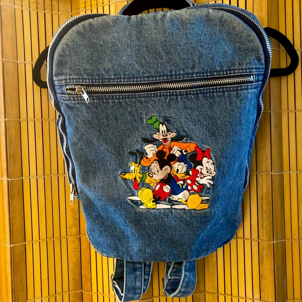 90’s vintage Disney denim backpack